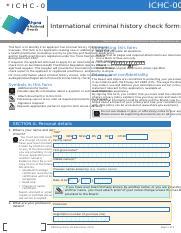 ichc police check.